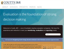 Tablet Screenshot of couttsjr.com.au